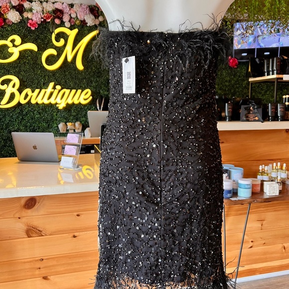 Strapless Cocktail Mini Dress - Picture 4 of 9